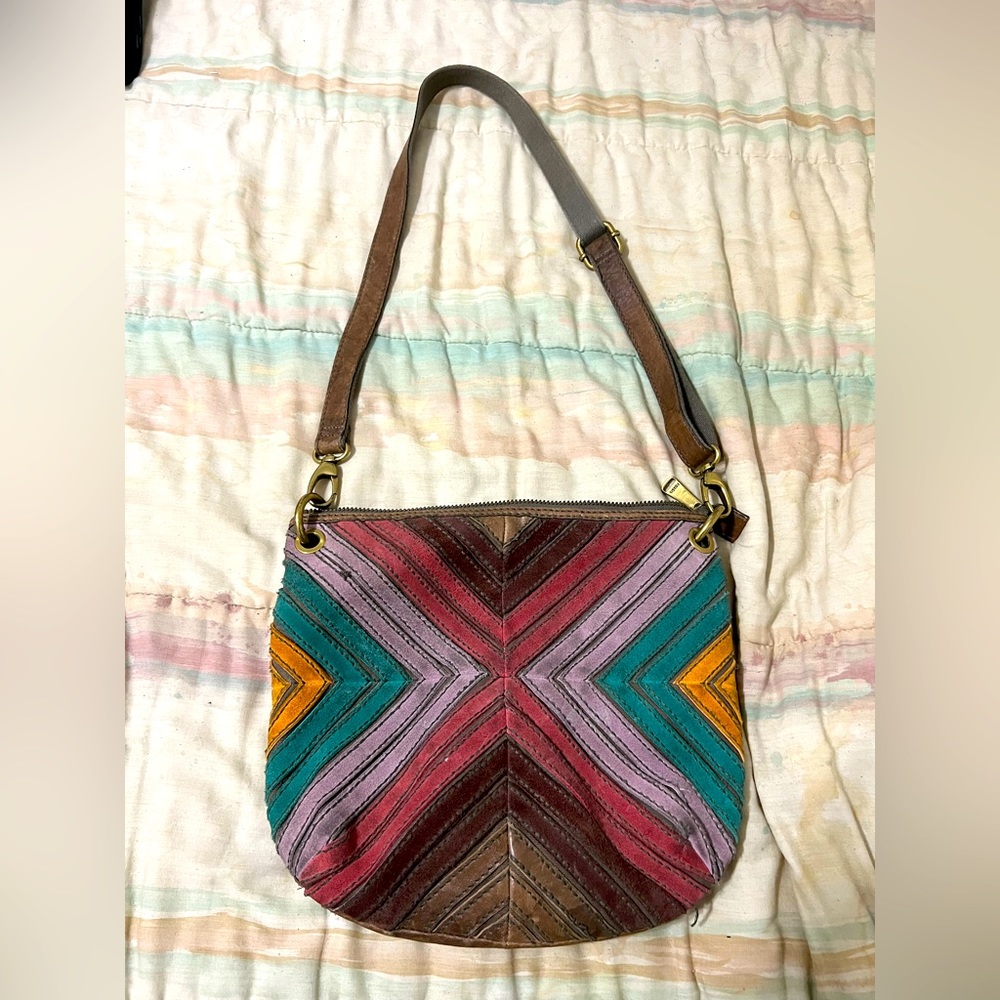 Fossil multicolored purse